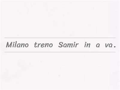 Copia di riordina frasi con andare - A1