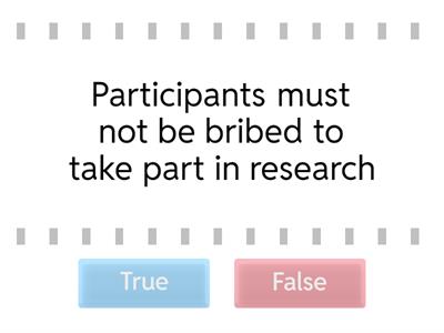 Research Methods: True or False?