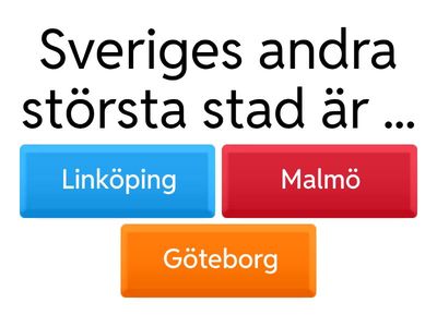 Vad vet du om Sverige och svenskar?