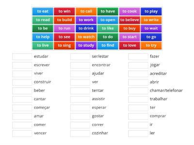 Verbs -  combinação (basic)