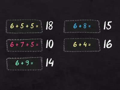 Bảng cộng 6 có nhớ