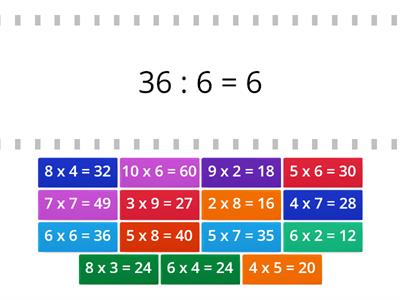 RELACION MULTIPLICACION CON DIVISION 