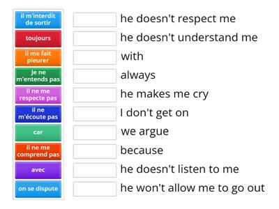 Avec qui est-ce que tu ne m'entends pas?