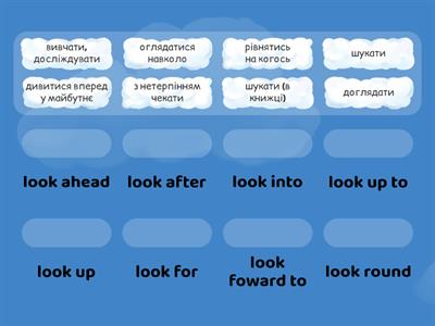 Phrasal Verbs  with "look"