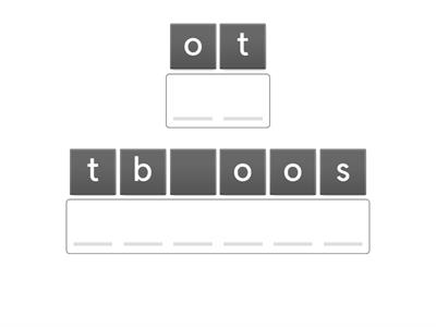 study skills vocabulary - anagram 