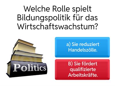 Politische Strategien für Wirtschaftswachstum