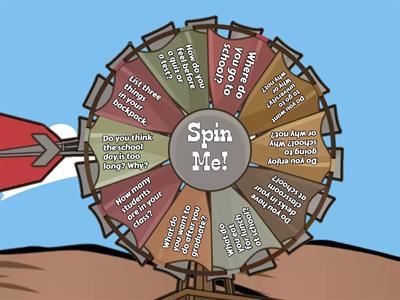 L2 L79 Conversation Wheel - Around School