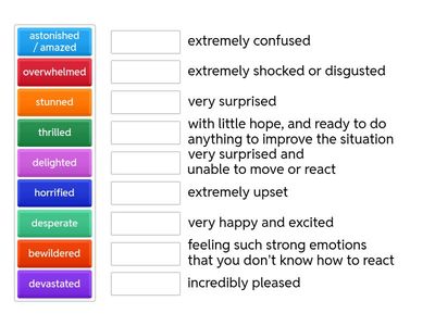 B1+ Feelings - extreme adjectives 