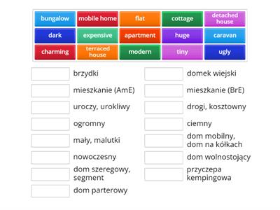 Repetytorium Macmillan cz I Unit 2 - Types of home