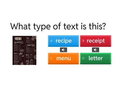 ED E2 Reading - Text Types