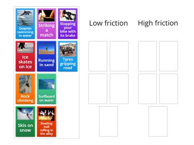 Friction card sort