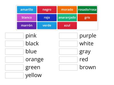 Los Colores en Espanol