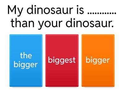 Comparative - Superlative