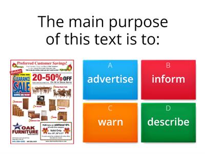 E2 Purpose of text 1.1