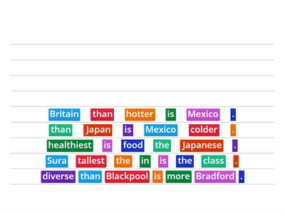 superlatives and comparatives