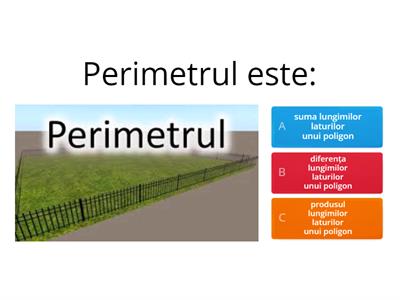 Perimetrul - aplicații (clasa a IV-a) 