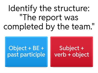 Grammar Structure Quiz