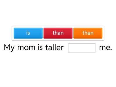 Short adjectives comparative structure