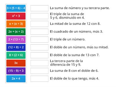 Lenguaje numérico y algebraico