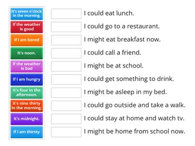 ESL 3 Modal verbs might, may, could 