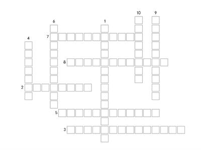 Year 7 Science: Classification Crossword