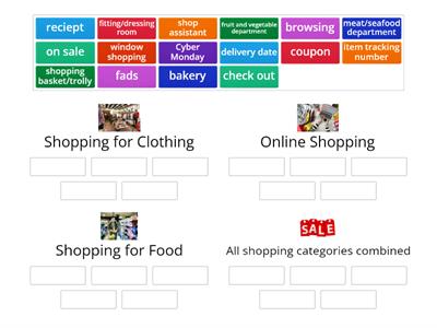 Group Sort: Shopping