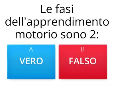 Le fasi dell' apprendimento motorio