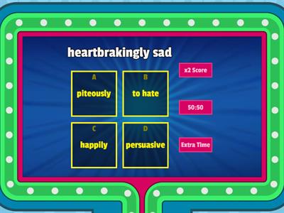 Bridge to Terabithia Vocabulary