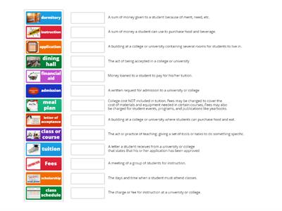 College Career Life Vocabulary Words