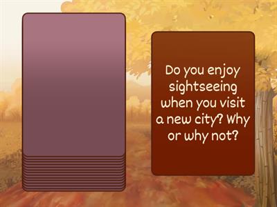 Speaking Questions Destinations B2 Unit2 Collocations