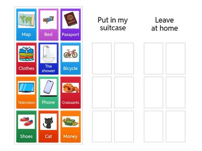 What should I put in my suitcase to bring on holiday?
