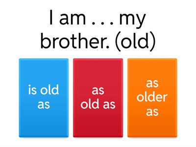 Comparative of equality 