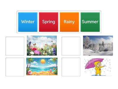 Match the season with the picture 