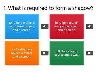 JKC Std VI Concept : Formation of shadow