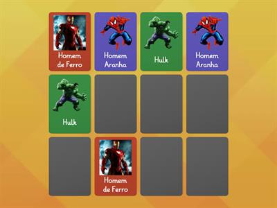 Jogo da memória Marvel