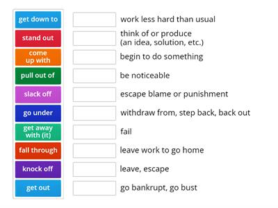 Business phrasal verbs 6