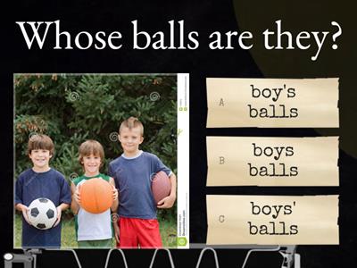 Possessive case Whose?