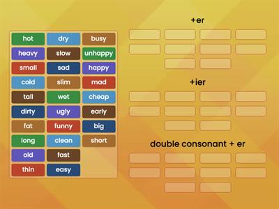 Comparative_adjectives_sorting #my_teaching_stuff