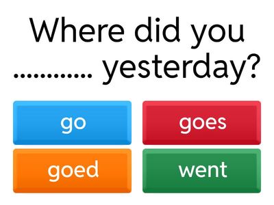 Simple Present - Simple Past