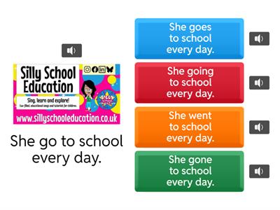 Fix the Error - ESL Activity (listen to all choices first)