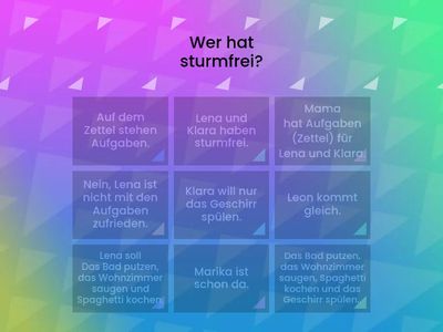 Eine Nachricht von Frau Hoffmann - pitanja i odgovori za Leseverstehen