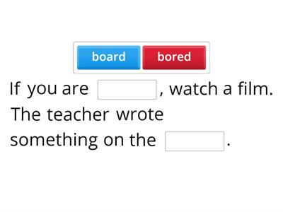 EF PI Unit 8B Homophones - complete