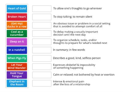 Idiom Matching