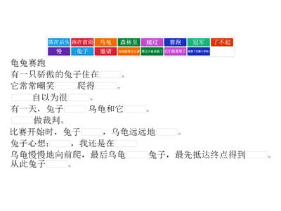 8/11 作文 - 龟兔赛跑