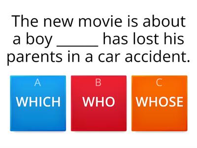  Relative pronouns