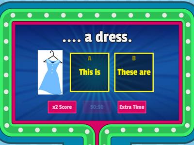 Clothes This is/These are