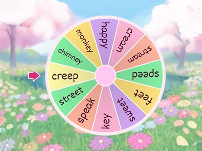 Word Wheel - /ee/ sound