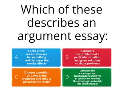 Revision: Essay Structure