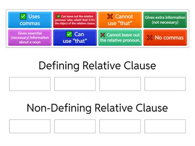IE Unit 9B defining and non-defining relative clauses