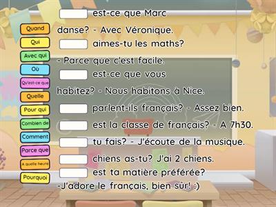 Les mots interrogatifs